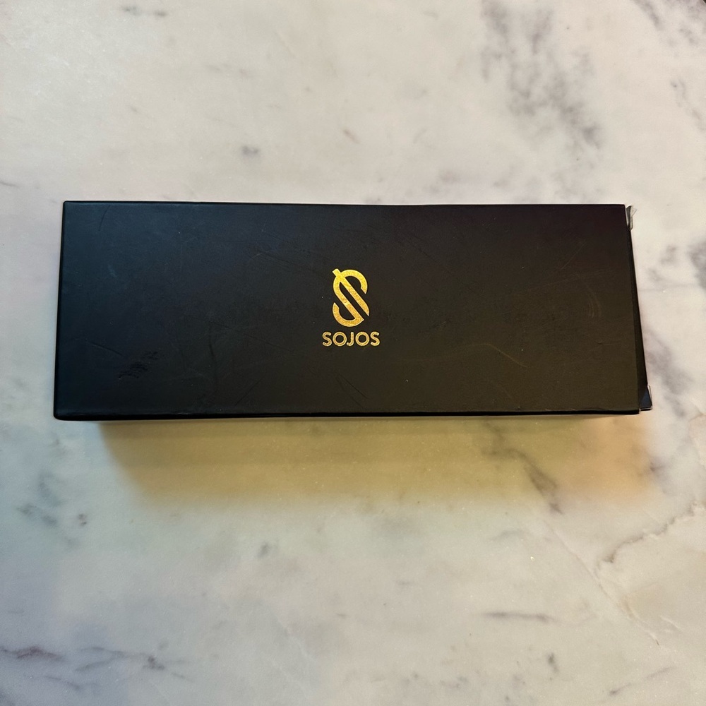 SOJOS Retro Black and Gold Oval Sunglasses 😎 New with Box - Picture 2 of 6
